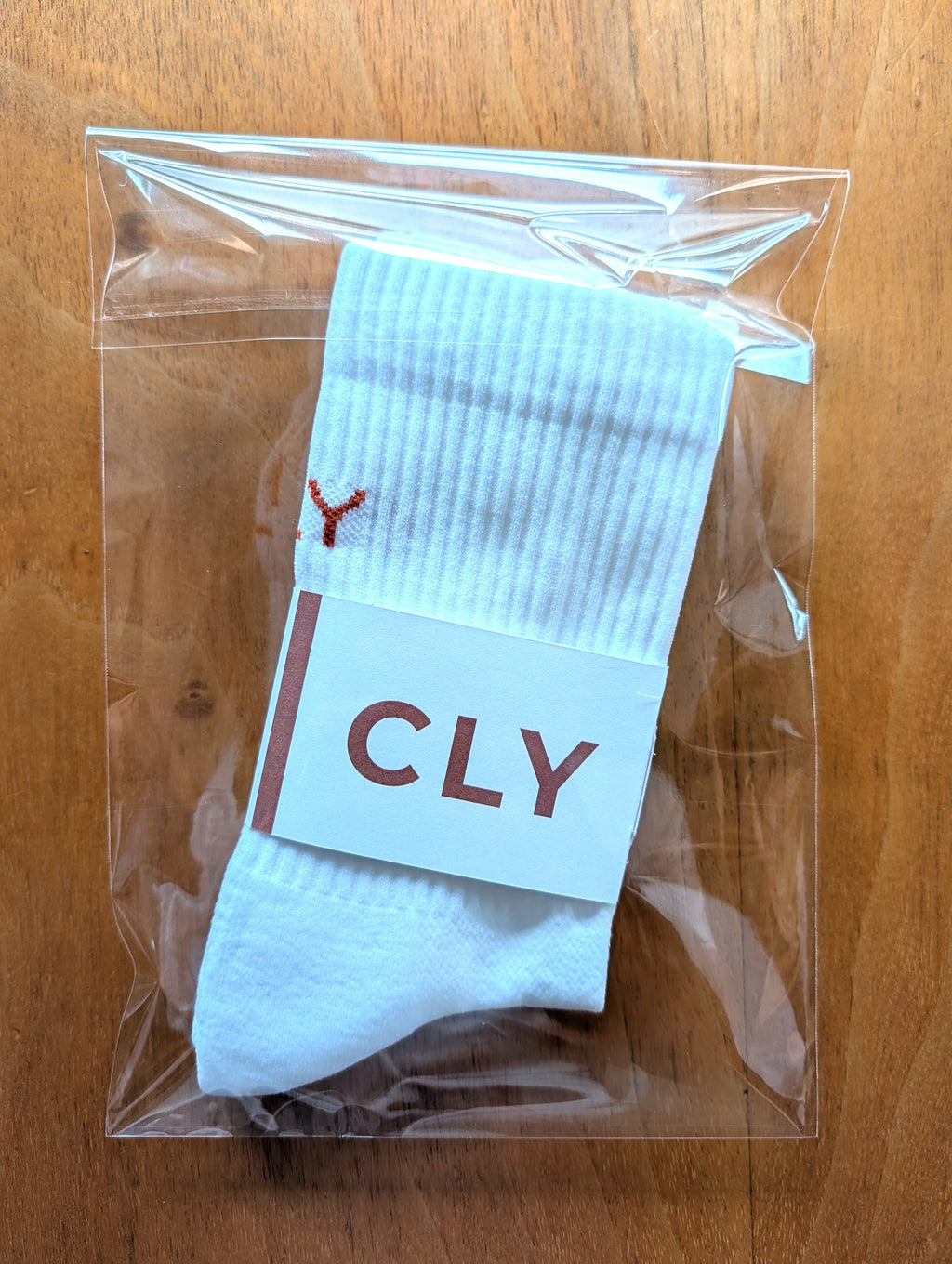 Par de calcetines CLY ZERO en su bolsa precintada